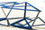 Close up of a 40x10 Flat Bar Steel Architectural Table Frame Powdercoated Black Action Sheetmetal Roofing
