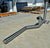 Stainless steel downpipe with offsets Robina Hospital Action Sheetmetal Roofing-2